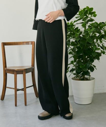 《ウエスト総ゴム/リラックス》針織休閒長褲【SUM1 STYLE(スミスタイル)】