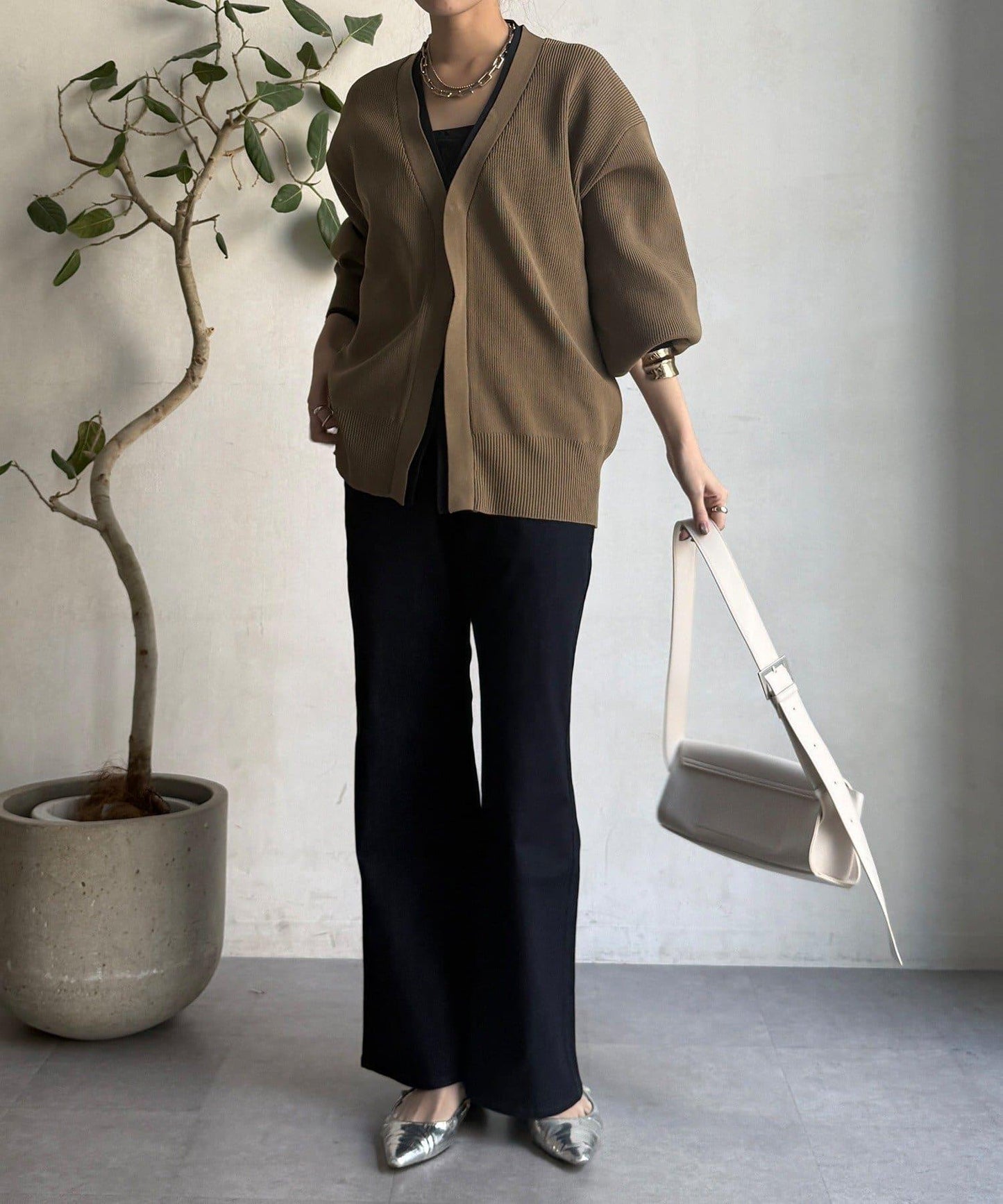 彈力喇叭牛仔褲