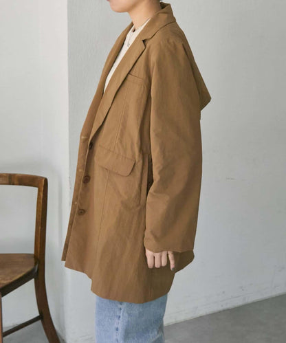 帶內襯/輕盈舒適 簡約夾克【SUM1 STYLE】