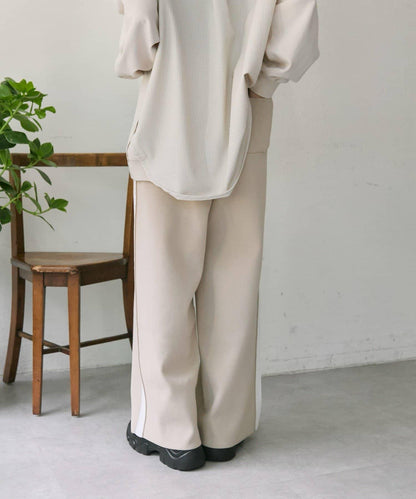 《ウエスト総ゴム/リラックス》針織休閒長褲【SUM1 STYLE(スミスタイル)】