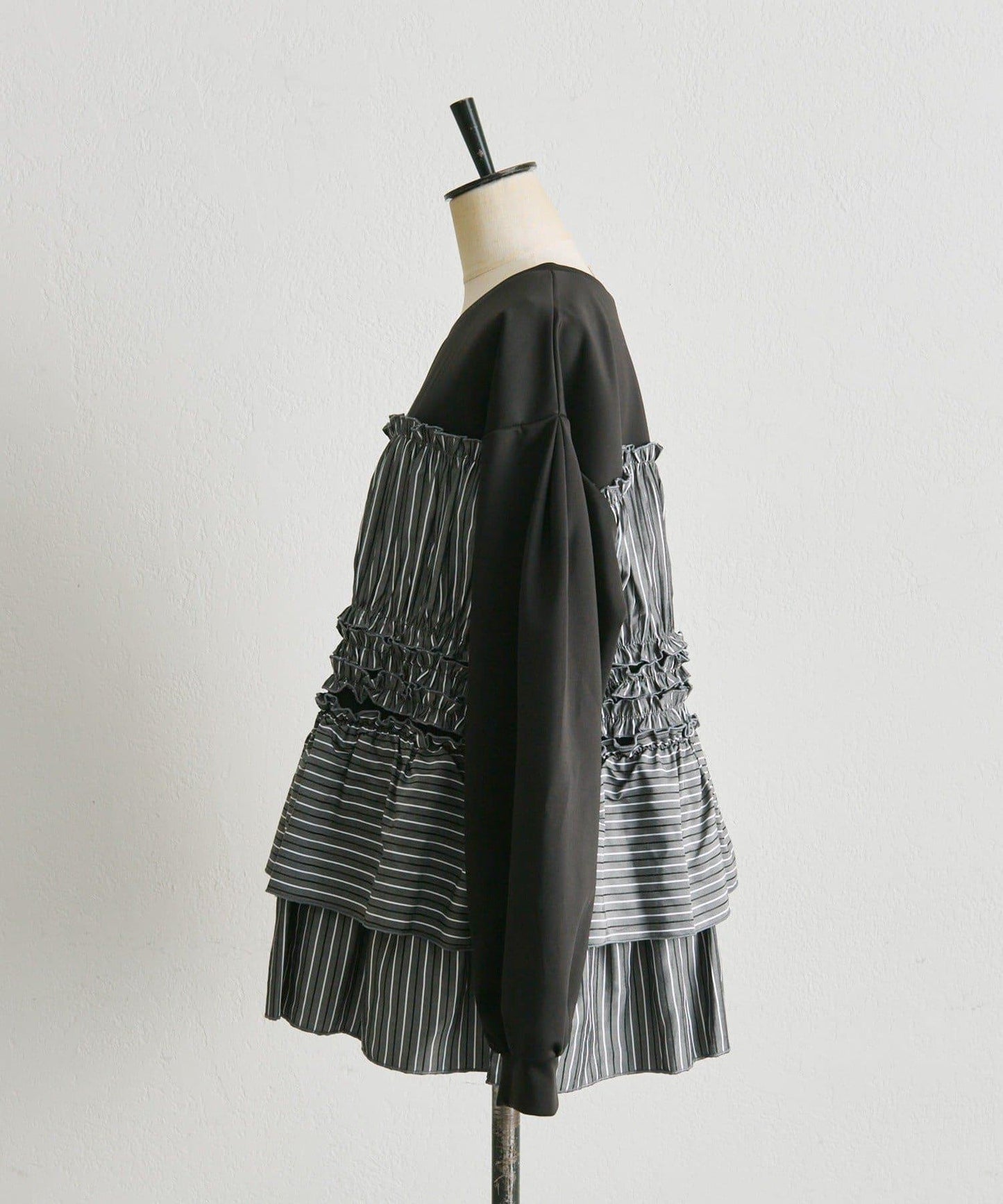 拼接荷葉邊襯衫衛衣【SUM1 STYLE(スミスタイル)】