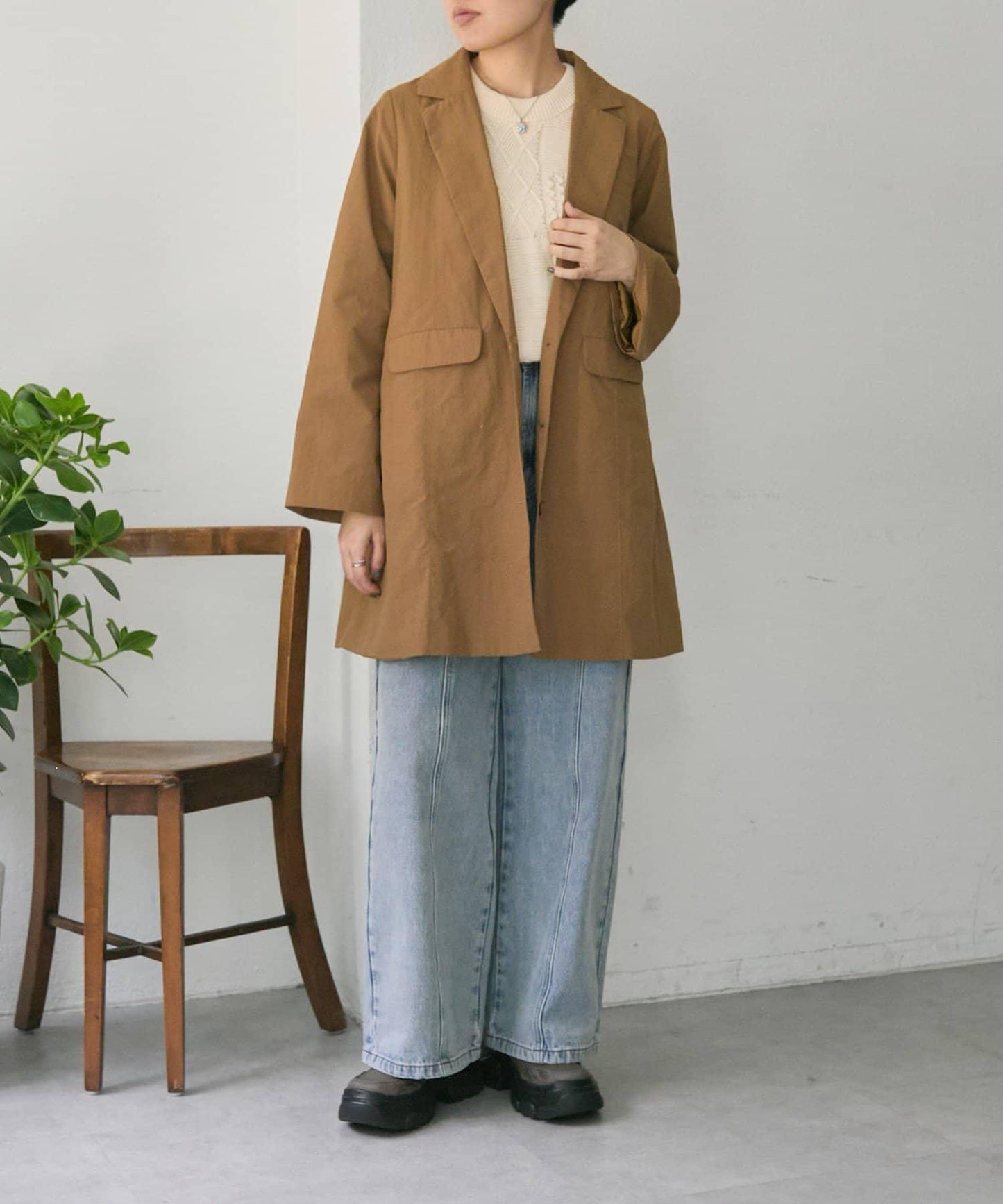 帶內襯/輕盈舒適 簡約夾克【SUM1 STYLE】