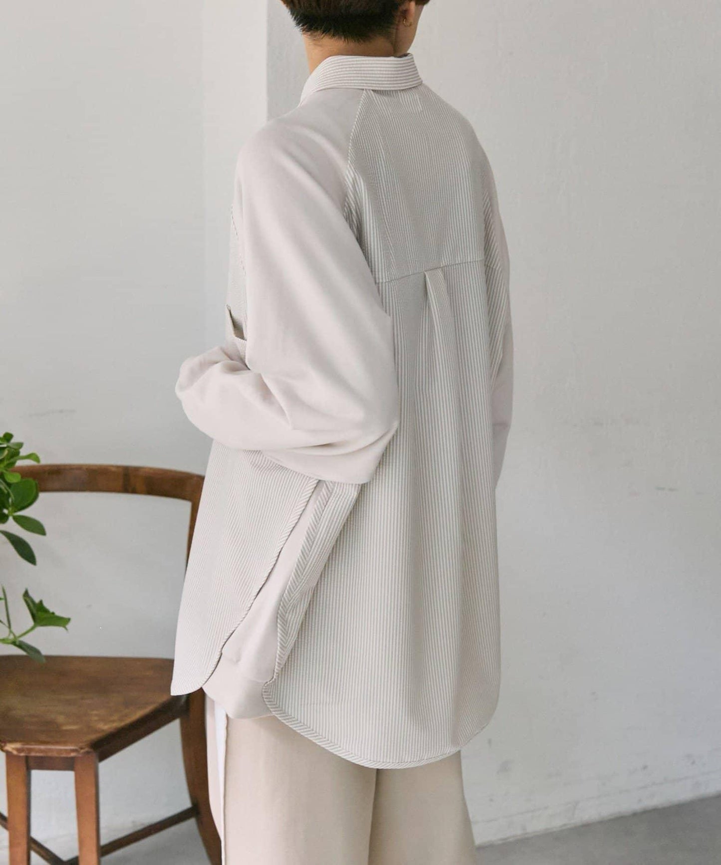 拼接衛衣襯衫【SUM1 STYLE(スミスタイル)】