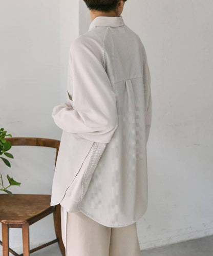 拼接衛衣襯衫【SUM1 STYLE(スミスタイル)】