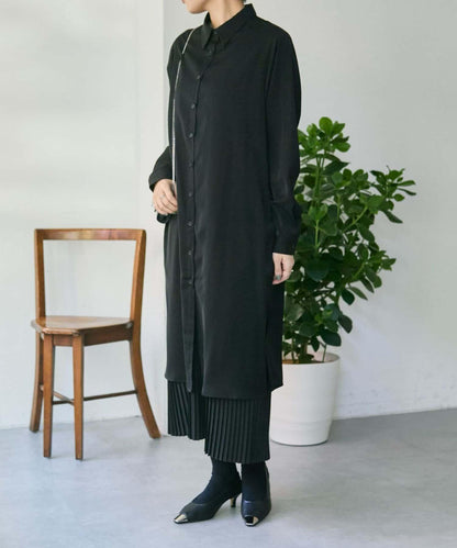 《オケージョン/3WAY/プリーツ》吊帶連衣裙套裝連衣裙【SUM1 STYLE(スミスタイル)】