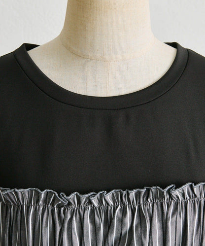 拼接荷葉邊襯衫衛衣【SUM1 STYLE(スミスタイル)】