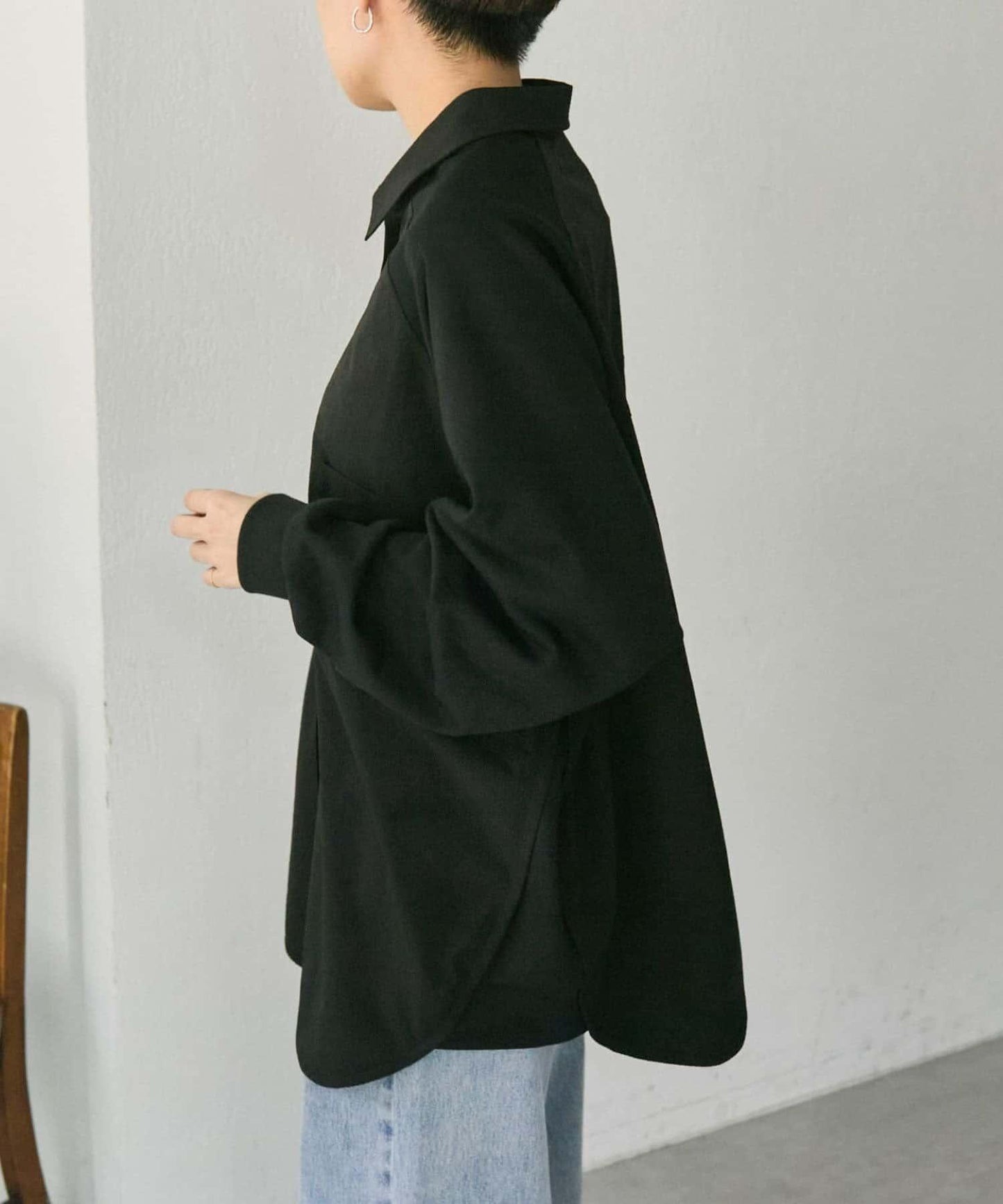 拼接衛衣襯衫【SUM1 STYLE(スミスタイル)】