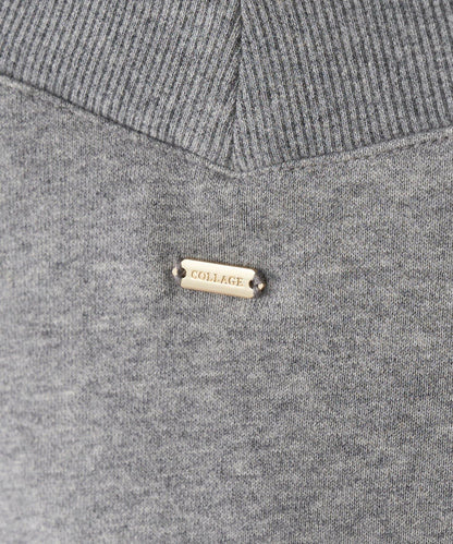 【顯高級感/小臉效果】蕾絲V領衛衣