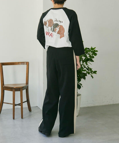 《ウエスト総ゴム/リラックス》針織休閒長褲【SUM1 STYLE(スミスタイル)】