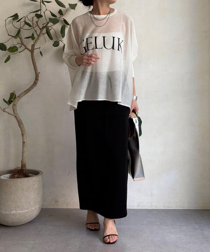 棉質箱型修身半身裙