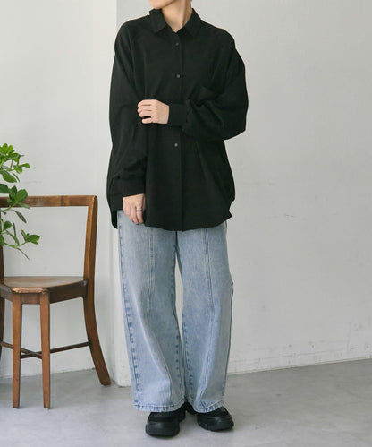 拼接衛衣襯衫【SUM1 STYLE(スミスタイル)】