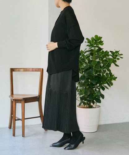 《オケージョン/3WAY/プリーツ》吊帶連衣裙套裝連衣裙【SUM1 STYLE(スミスタイル)】