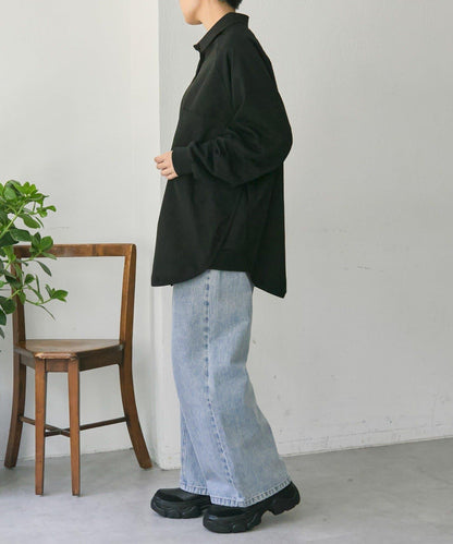 拼接衛衣襯衫【SUM1 STYLE(スミスタイル)】