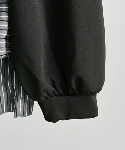 拼接荷葉邊襯衫衛衣【SUM1 STYLE(スミスタイル)】