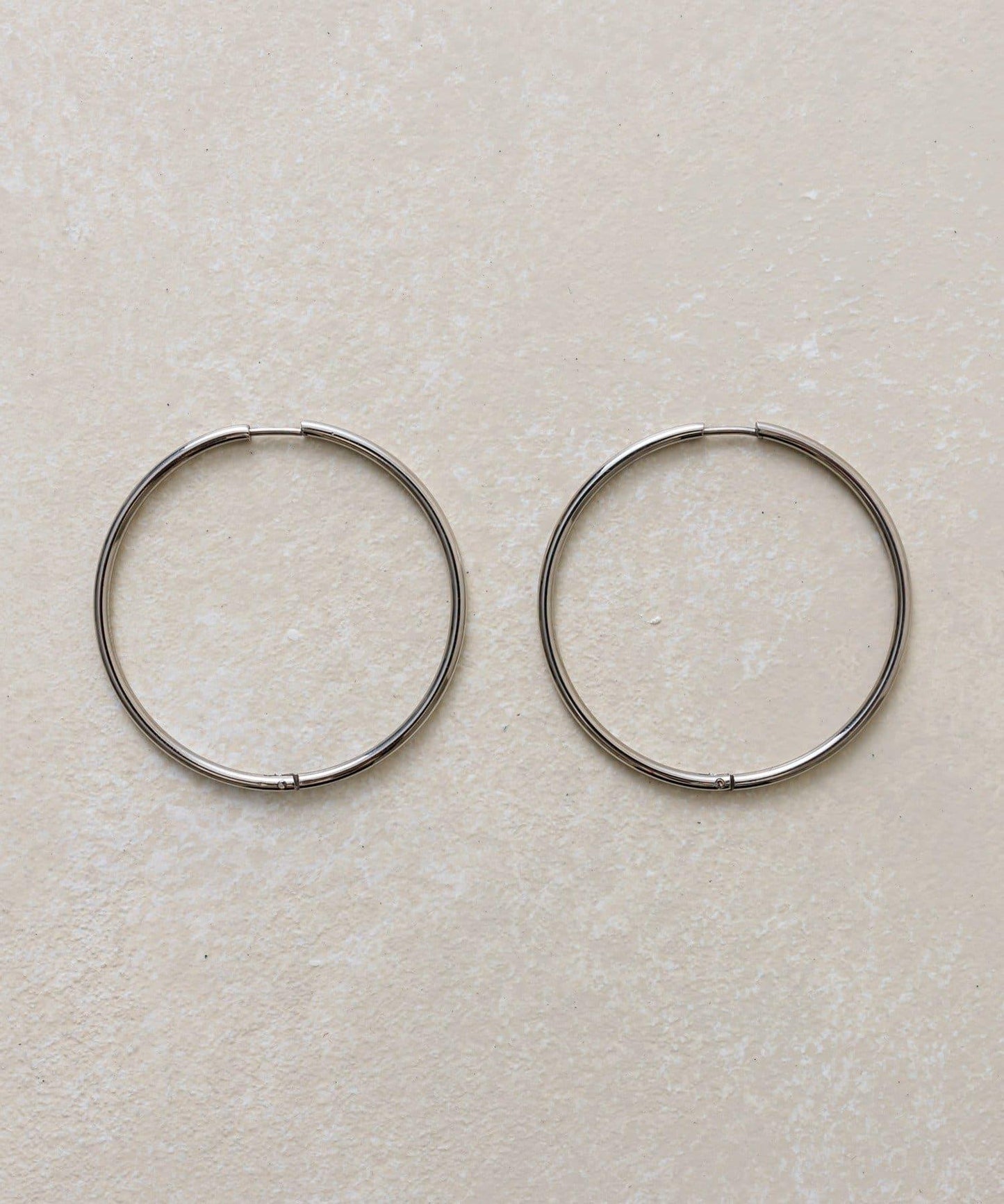 《インフルエンサーuchida企畫》不鏽鋼/44mm圓環耳環