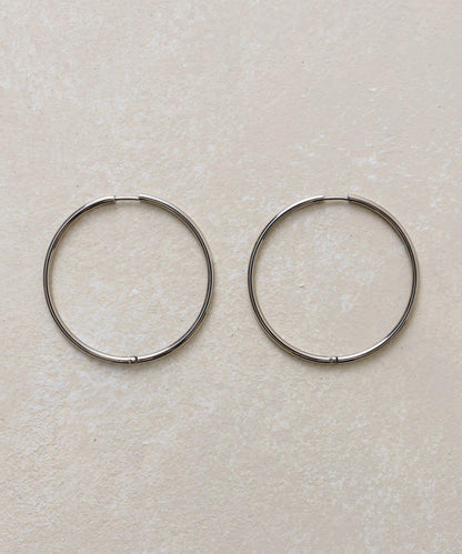 《インフルエンサーuchida企畫》不鏽鋼/44mm圓環耳環