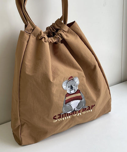 《撥水/A4尺寸適用》sampo×ear聯名刺繡托特包