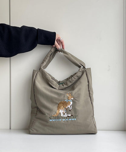 《撥水/A4尺寸適用》sampo×ear聯名刺繡托特包