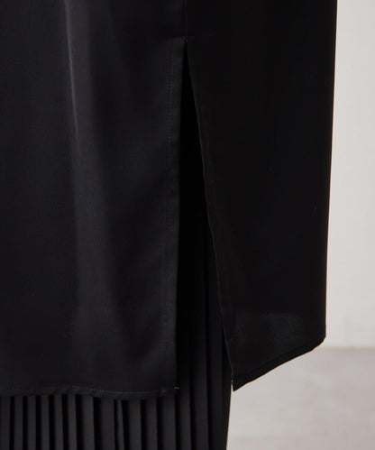 《オケージョン/3WAY/プリーツ》吊帶連衣裙套裝連衣裙【SUM1 STYLE(スミスタイル)】