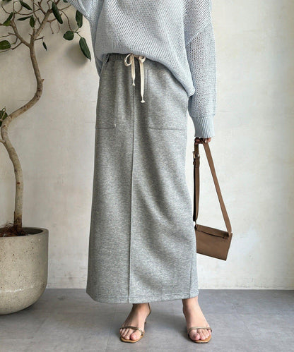 棉質箱型修身半身裙