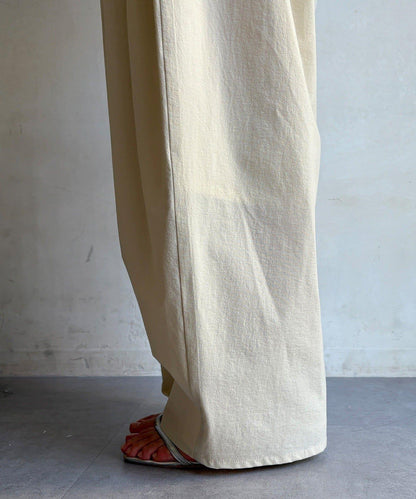 尼龍彈力褶皺束口褲