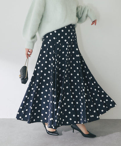 【3尺碼可選】波點拼接傘裙