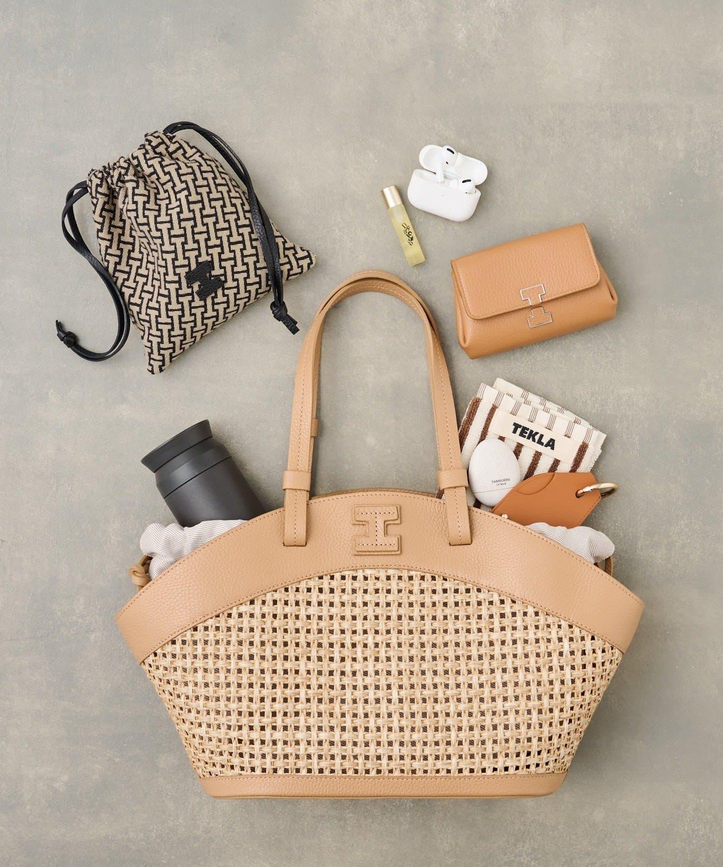 【coming soon】扇形草編鏈條包