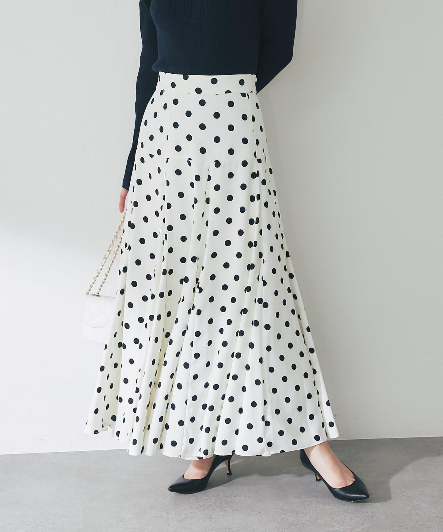 【3尺碼可選】波點拼接傘裙