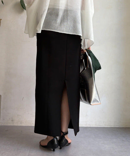 棉質箱型修身半身裙