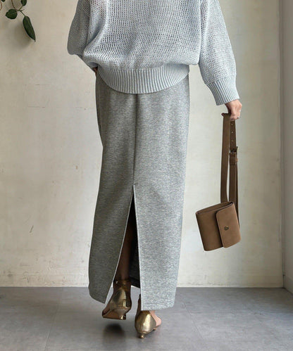 棉質箱型修身半身裙