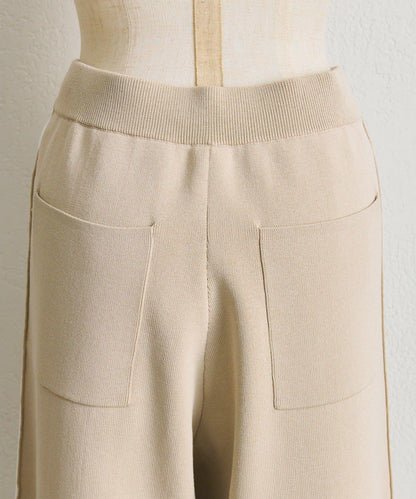 《ウエスト総ゴム/リラックス》針織休閒長褲【SUM1 STYLE(スミスタイル)】