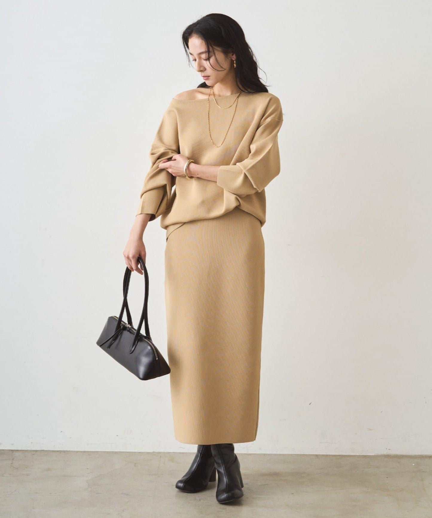 全針織修身半身裙