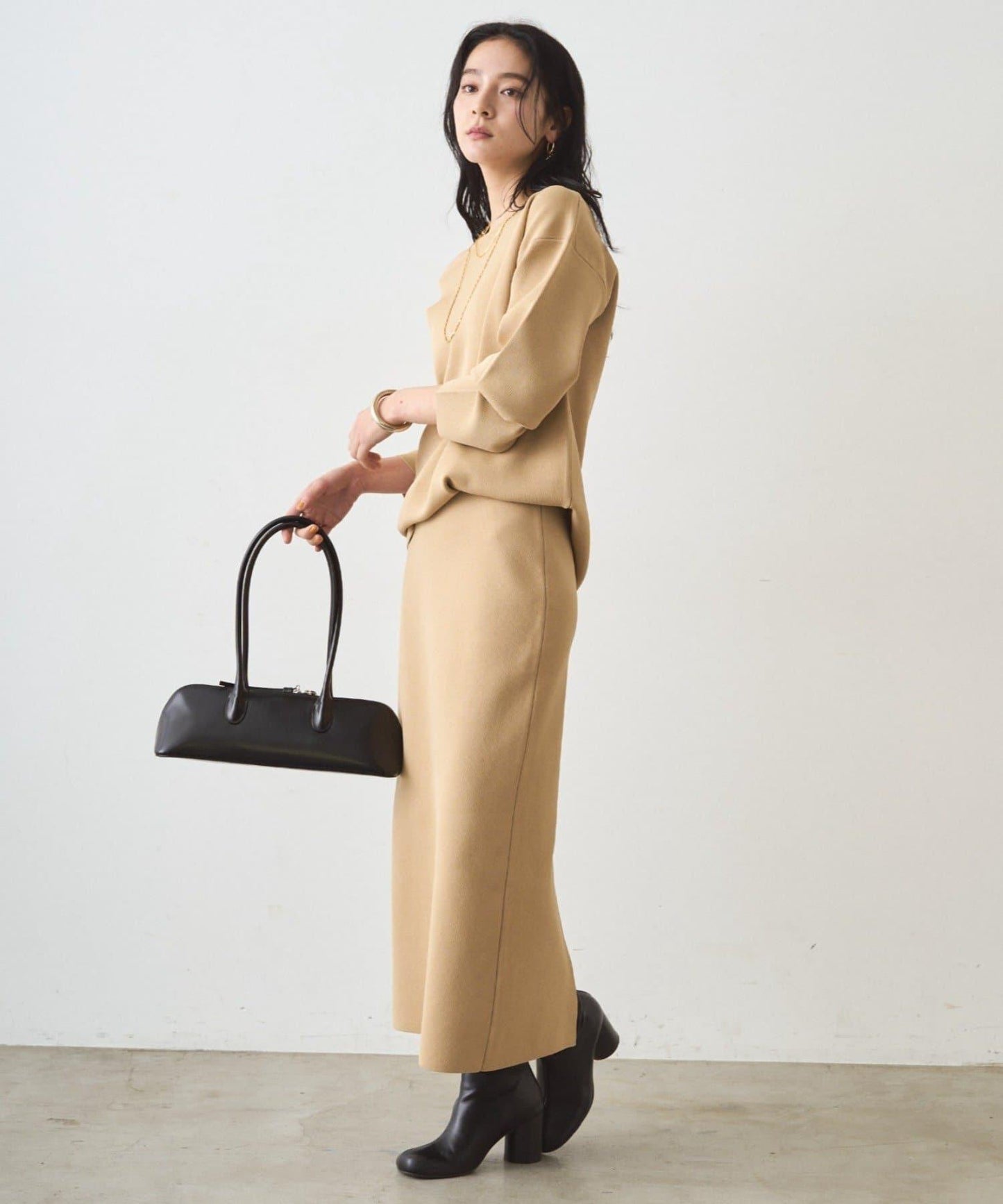 全針織修身半身裙