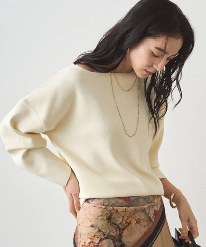 全針織船領毛衣