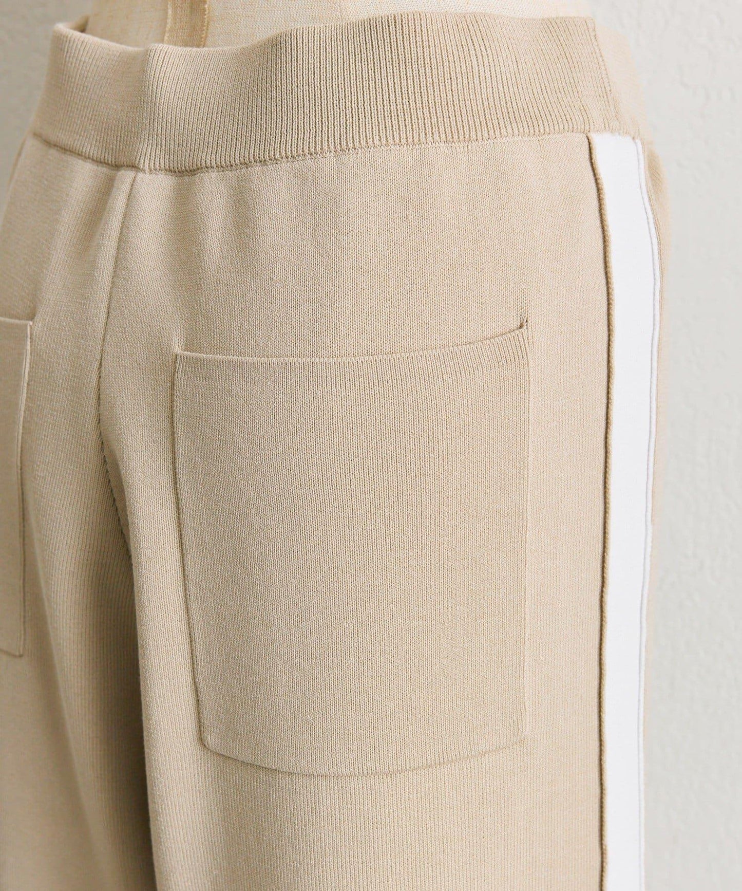 《ウエスト総ゴム/リラックス》針織休閒長褲【SUM1 STYLE(スミスタイル)】