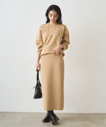 全針織船領毛衣