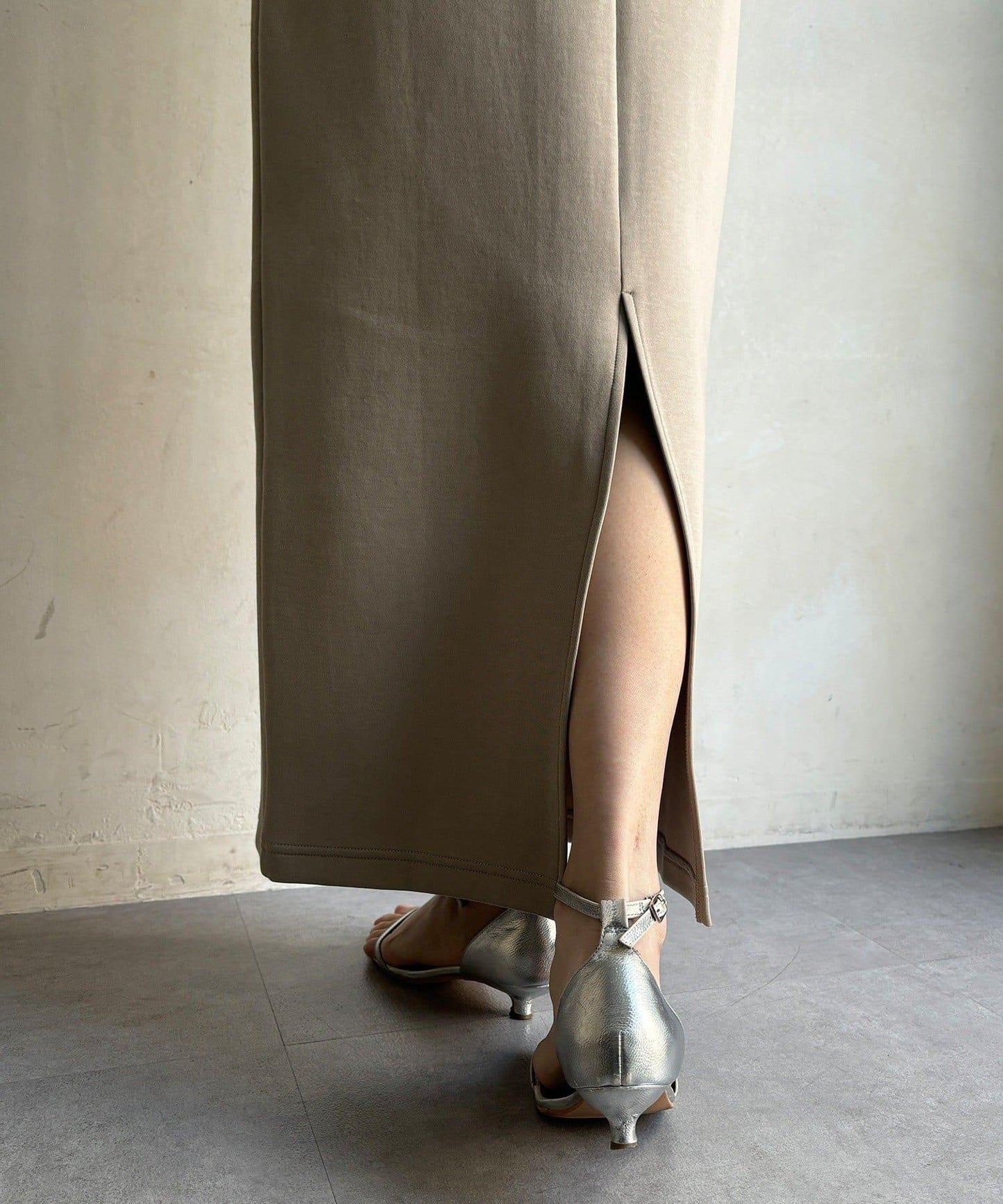 棉質箱型修身半身裙