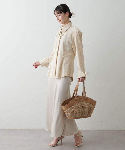 【coming soon】扇形草編鏈條包