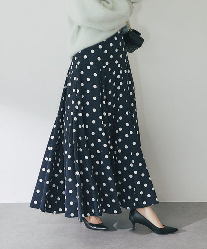 【3尺碼可選】波點拼接傘裙