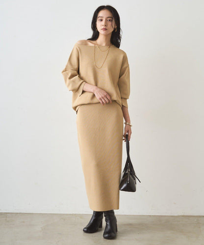 全針織船領毛衣