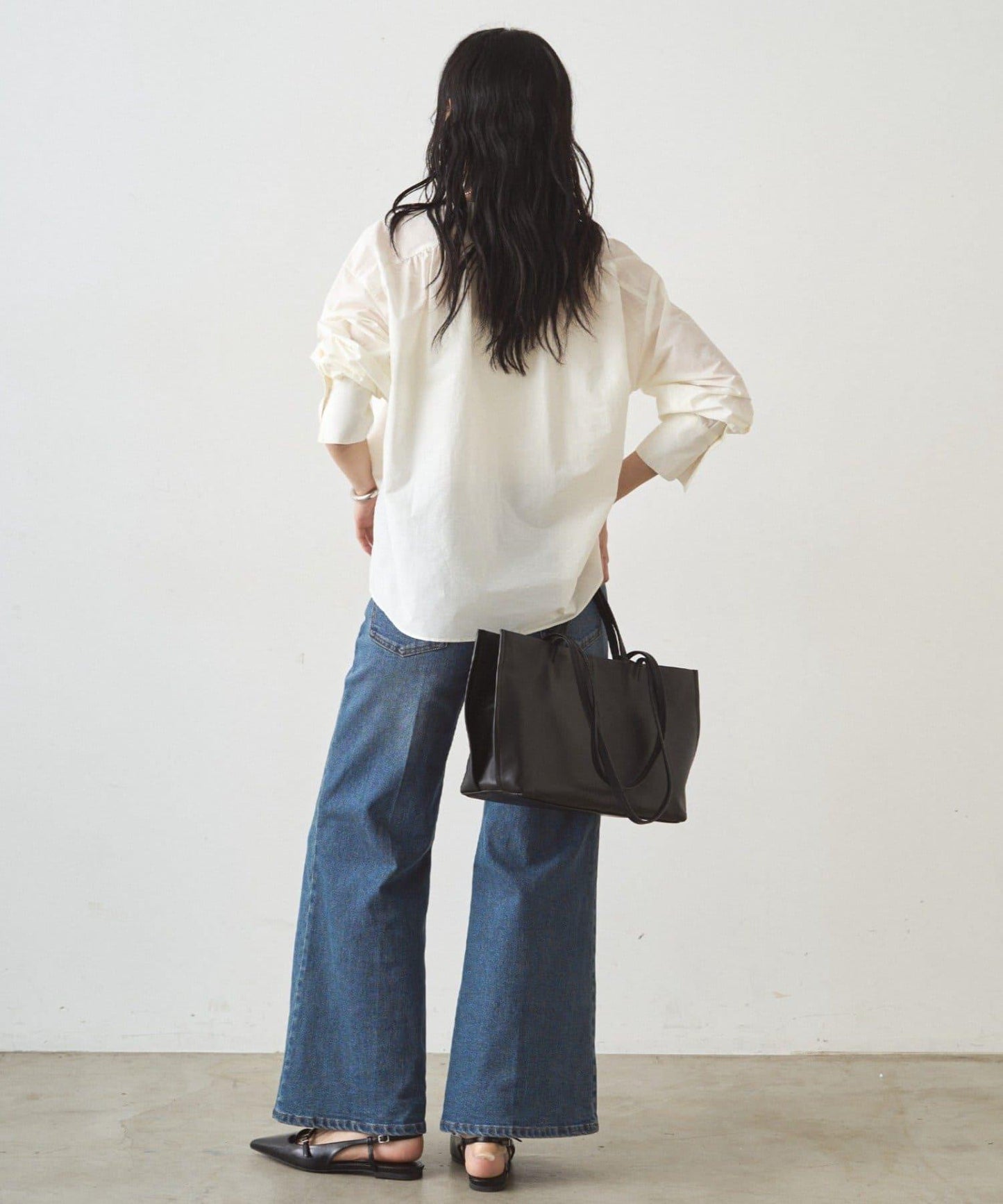 荷葉邊領口襯衫