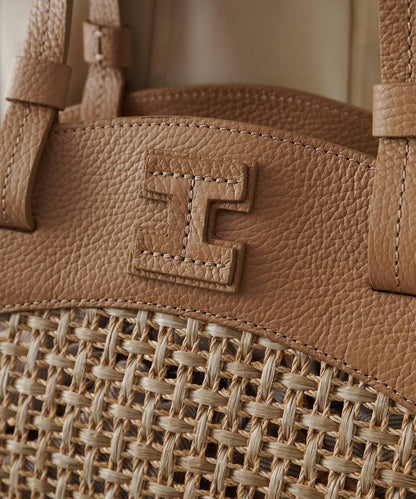 【coming soon】扇形草編鏈條包