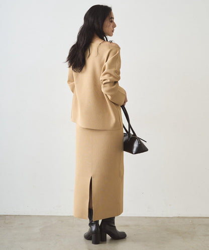 全針織船領毛衣