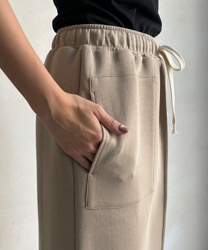 棉質箱型修身半身裙