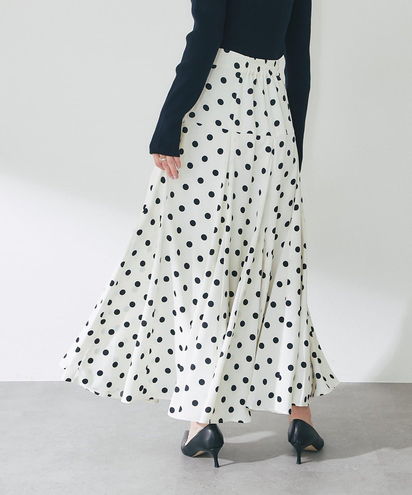 【3尺碼可選】波點拼接傘裙