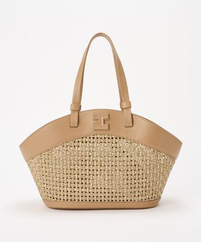 【coming soon】扇形草編鏈條包