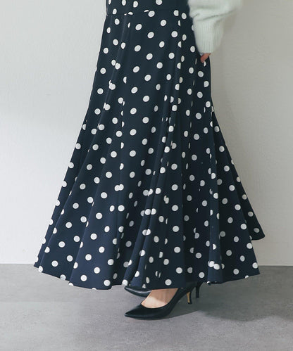 【3尺碼可選】波點拼接傘裙