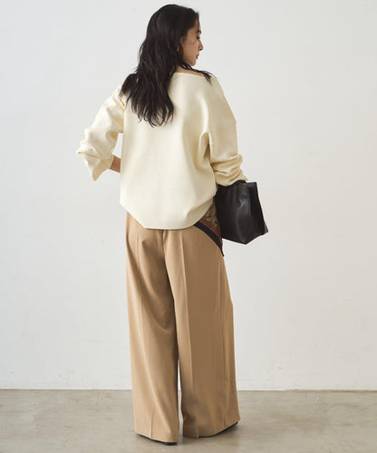 全針織船領毛衣