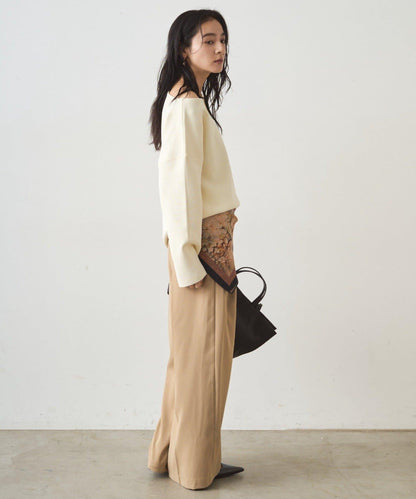 全針織船領毛衣