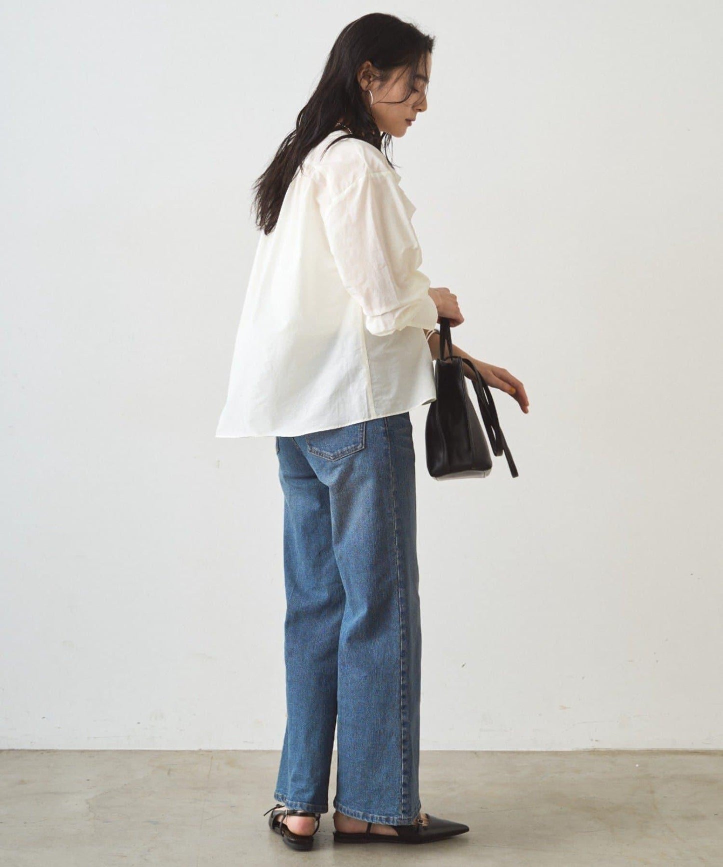 荷葉邊領口襯衫